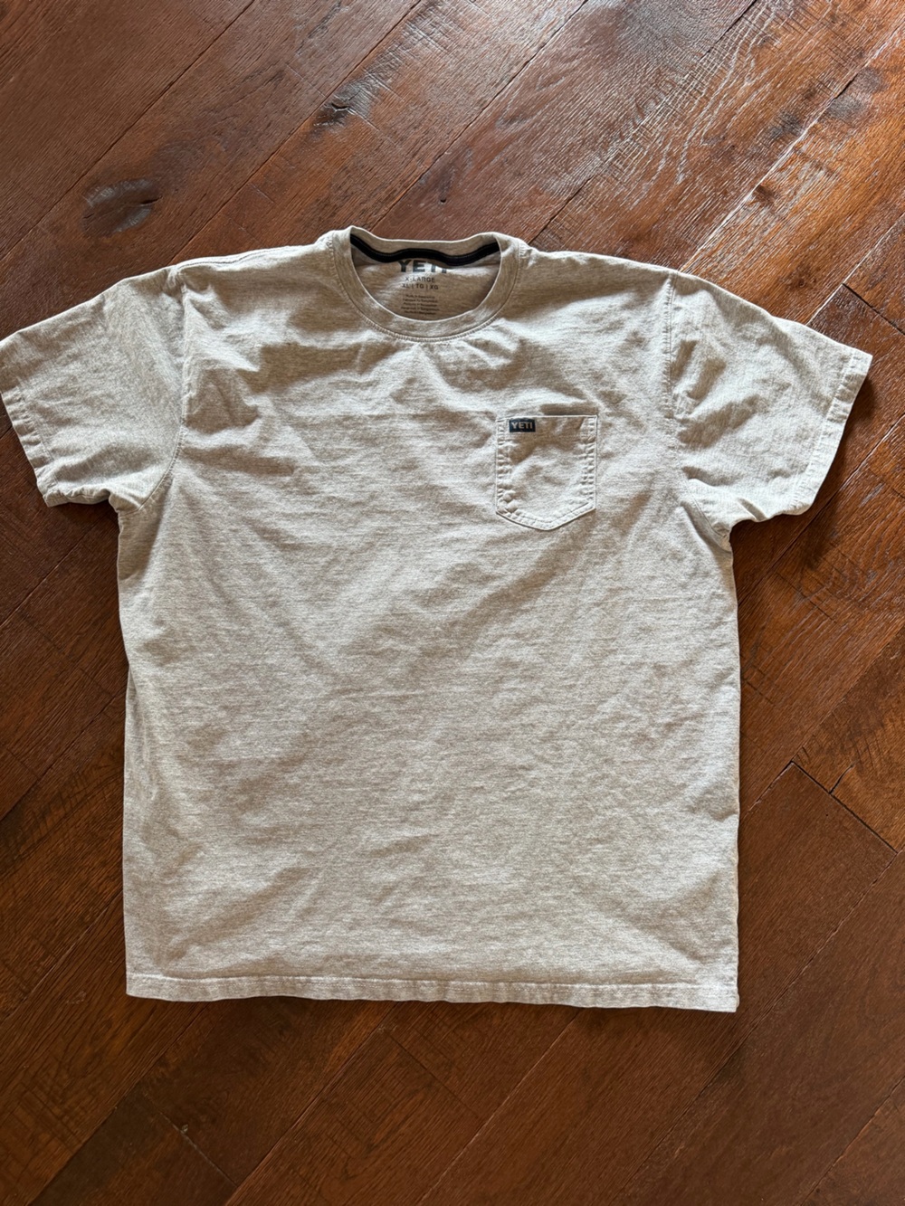 Yeti Pocket Tee Gray T-Shirt Men’s XL